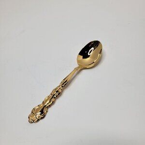 Oneida Community Gold Beethoven Golden Electroplate Flatware Soup Spoon